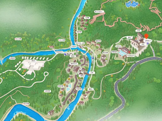唐县结合景区手绘地图智慧导览和720全景技术，可以让景区更加“动”起来，为游客提供更加身临其境的导览体验。